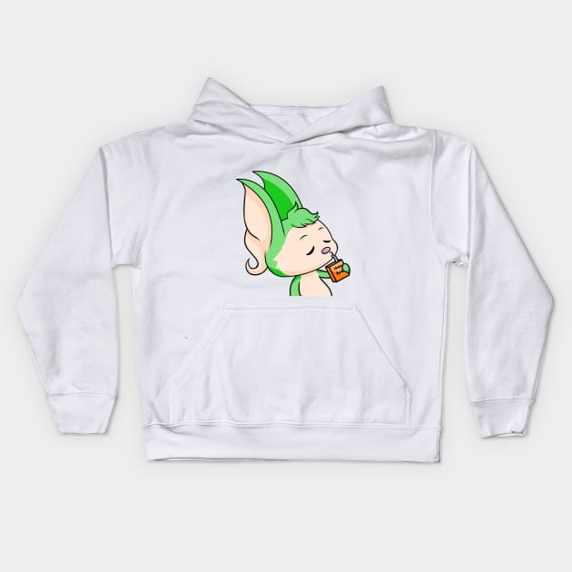 Miamouse Sip Kids Hoodie by MintyMiamice